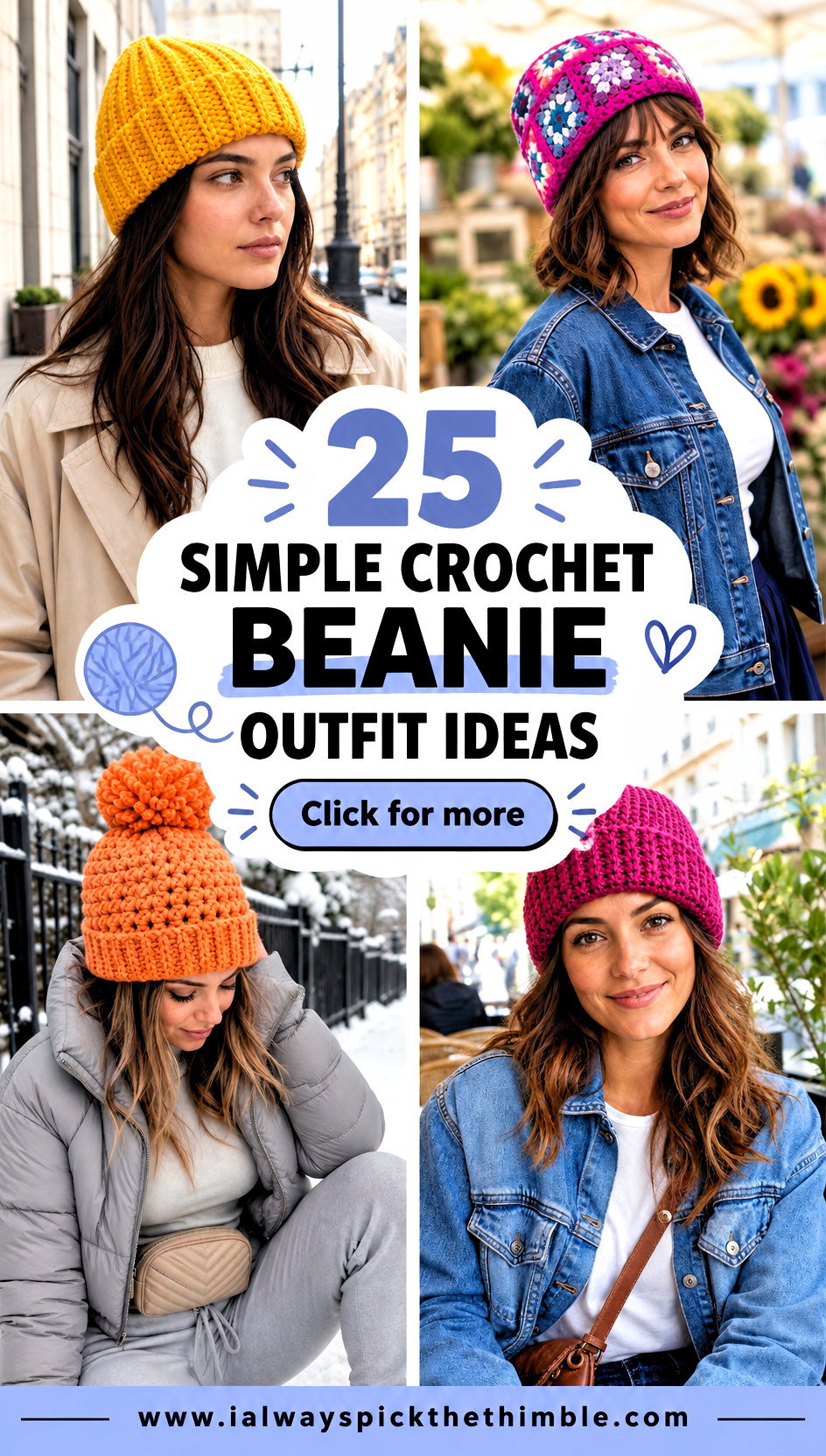 25 Simple Crochet Beanie Outfit Ideas for Laid-Back Days - 25 Simple Crochet Beanie Outfit Ideas for Laid-Back Days