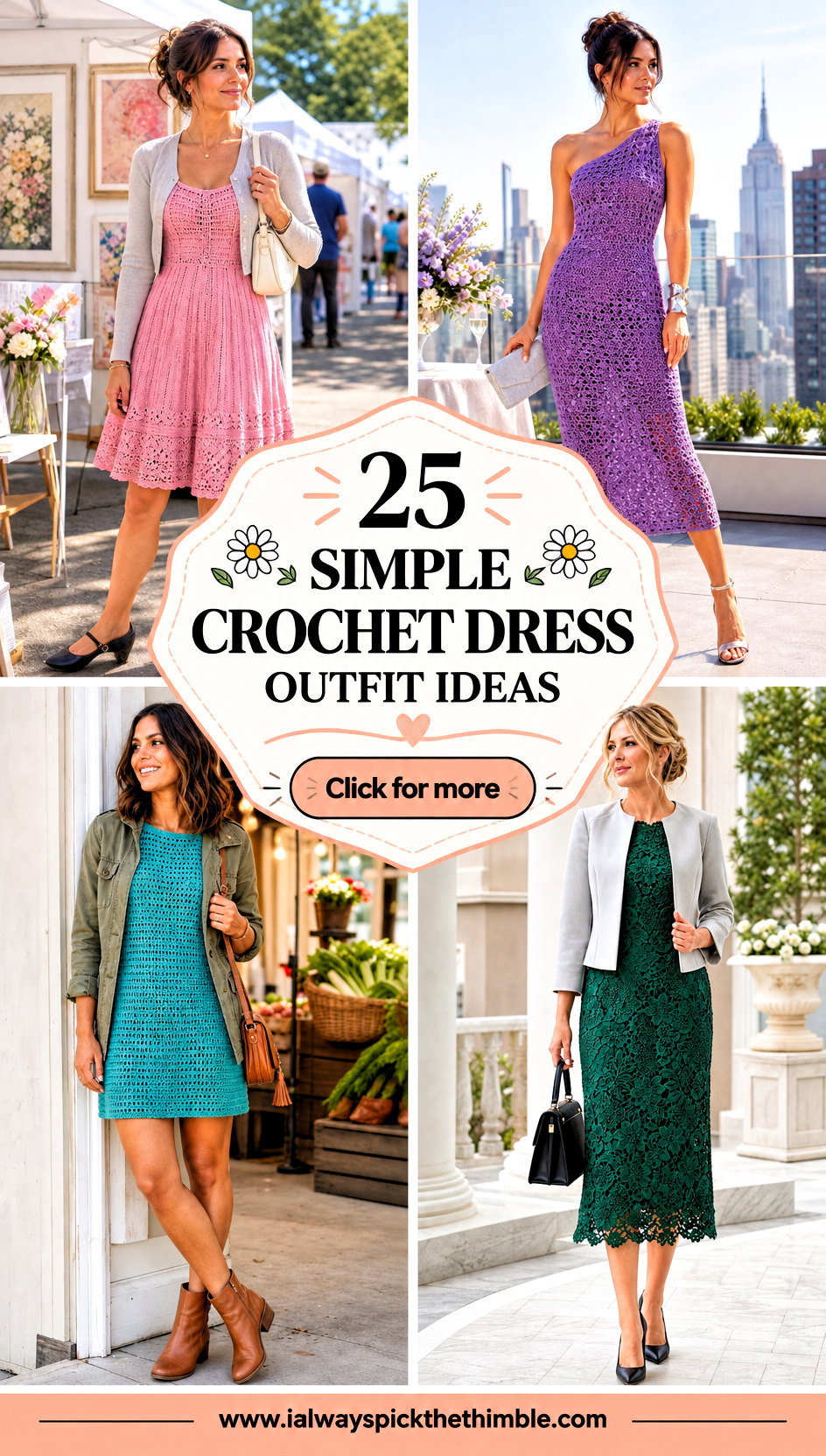 25 Simple Crochet Dress Outfit Ideas for Weekend Brunch - 25 Simple Crochet Dress Outfit Ideas for Weekend Brunch