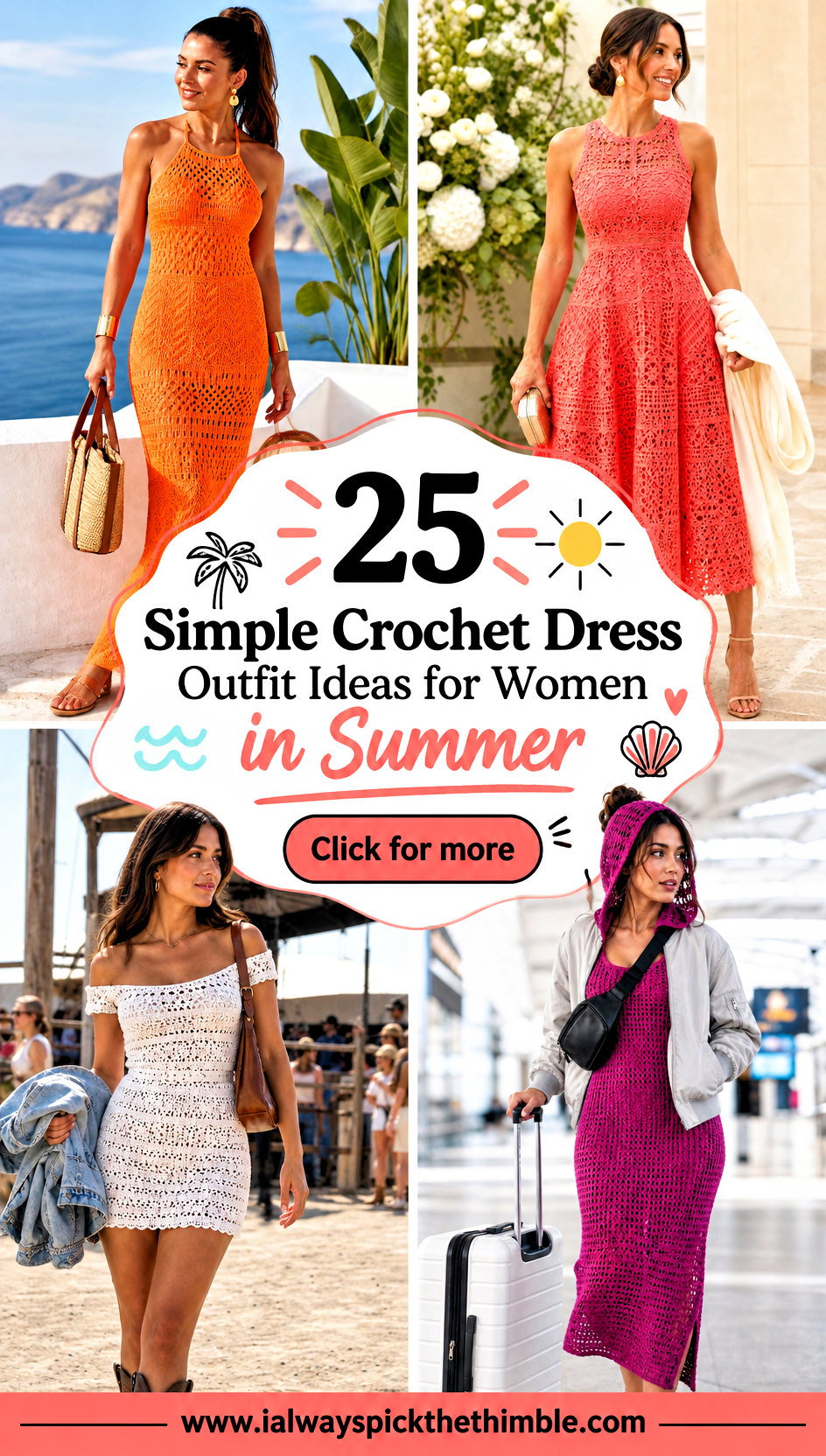 25 Simple Crochet Dress Outfit Ideas for Women in Summer - 25 Simple Crochet Dress Outfit Ideas for Women in Summer