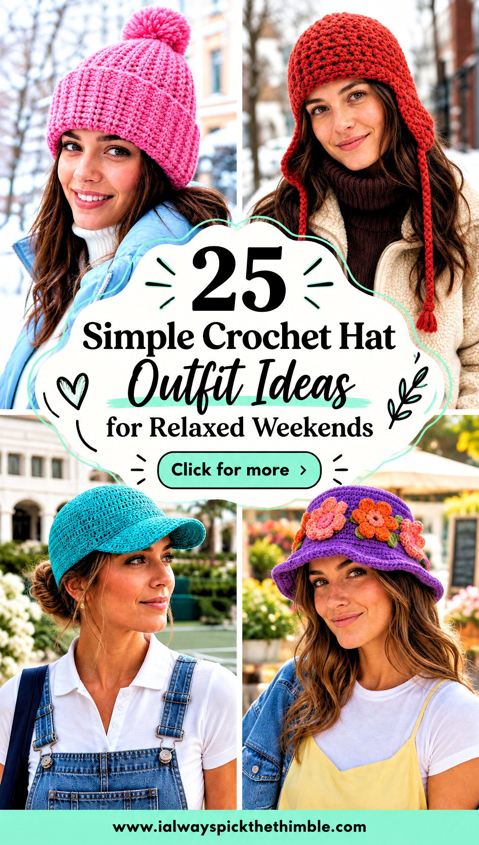 25 Simple Crochet Hat Outfit Ideas for Relaxed Weekends - 25 Simple Crochet Hat Outfit Ideas for Relaxed Weekends