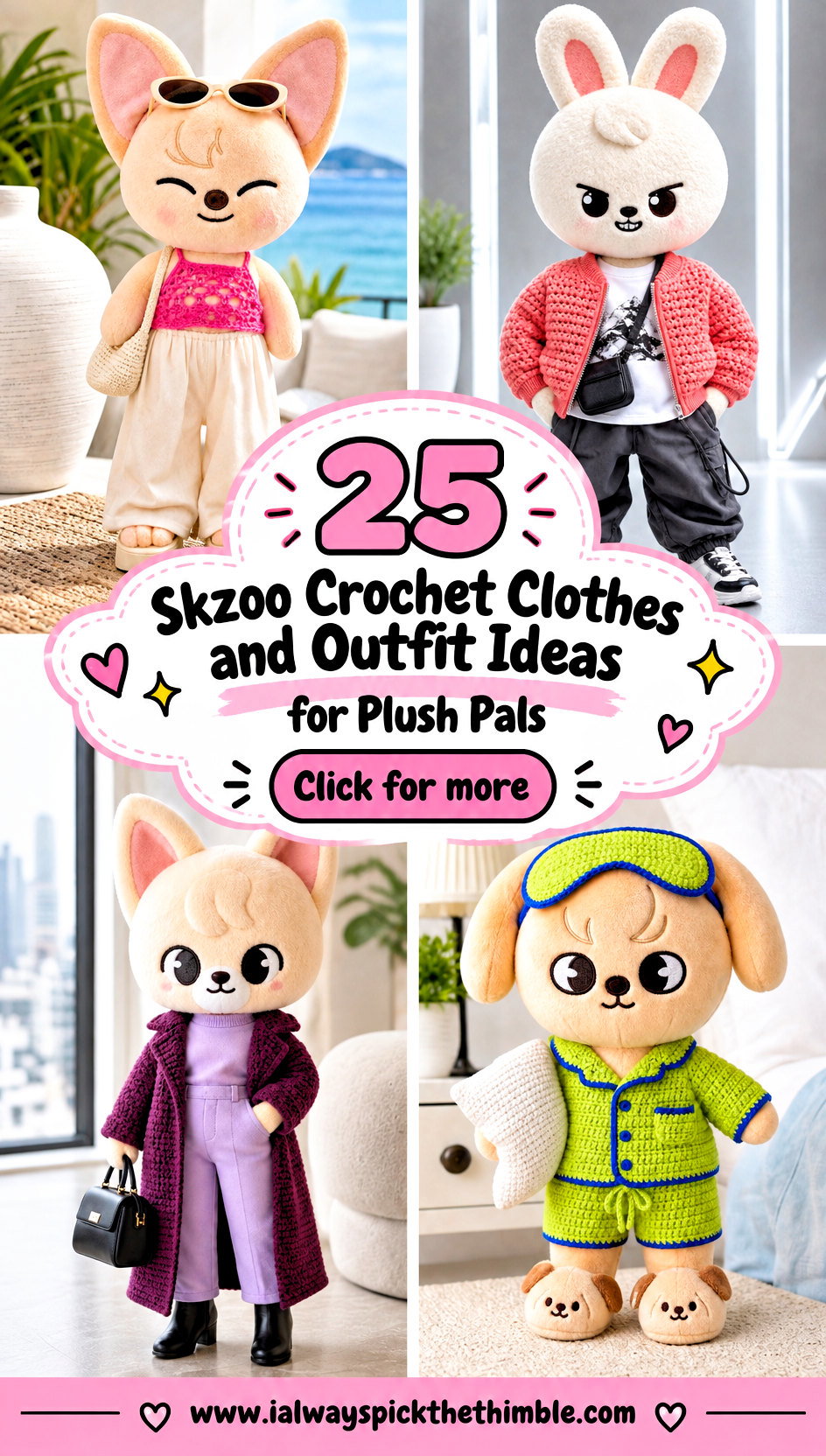 25 Skzoo Crochet Clothes and Outfit Ideas for Plush Pals - 25 Skzoo Crochet Clothes and Outfit Ideas for Plush Pals