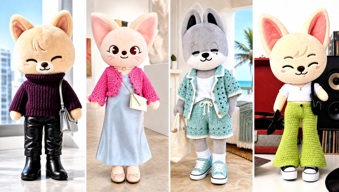 25 Skzoo Crochet Outfit Ideas for Cute Character Styling