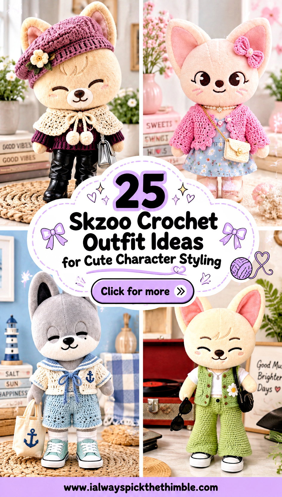 25 Skzoo Crochet Outfit Ideas for Cute Character Styling - 25 Skzoo Crochet Outfit Ideas for Cute Character Styling