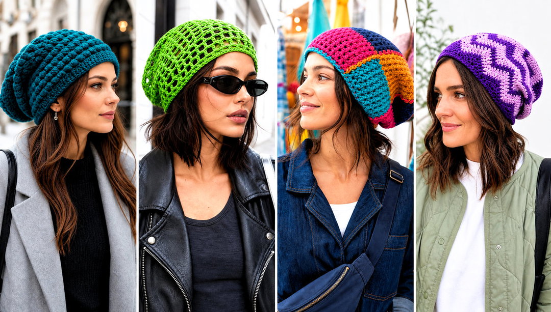 25 Slouchy Crochet Beanie Outfit Ideas for Streetwear Layers