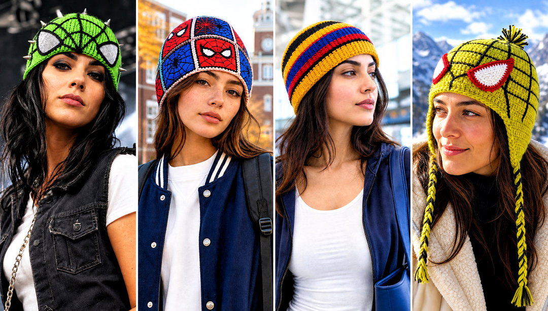 25 Spider-Man Crochet Beanie Outfit Ideas for Comic Fans