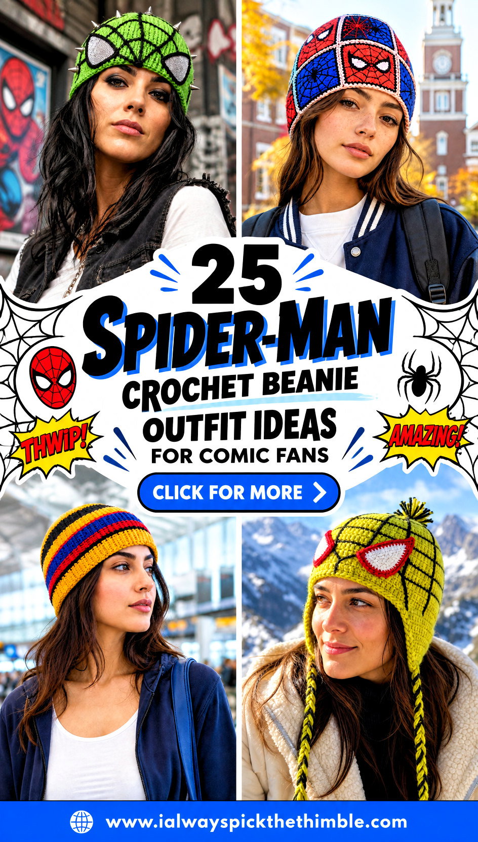 25 Spider-Man Crochet Beanie Outfit Ideas for Comic Fans - 25 Spider-Man Crochet Beanie Outfit Ideas for Comic Fans