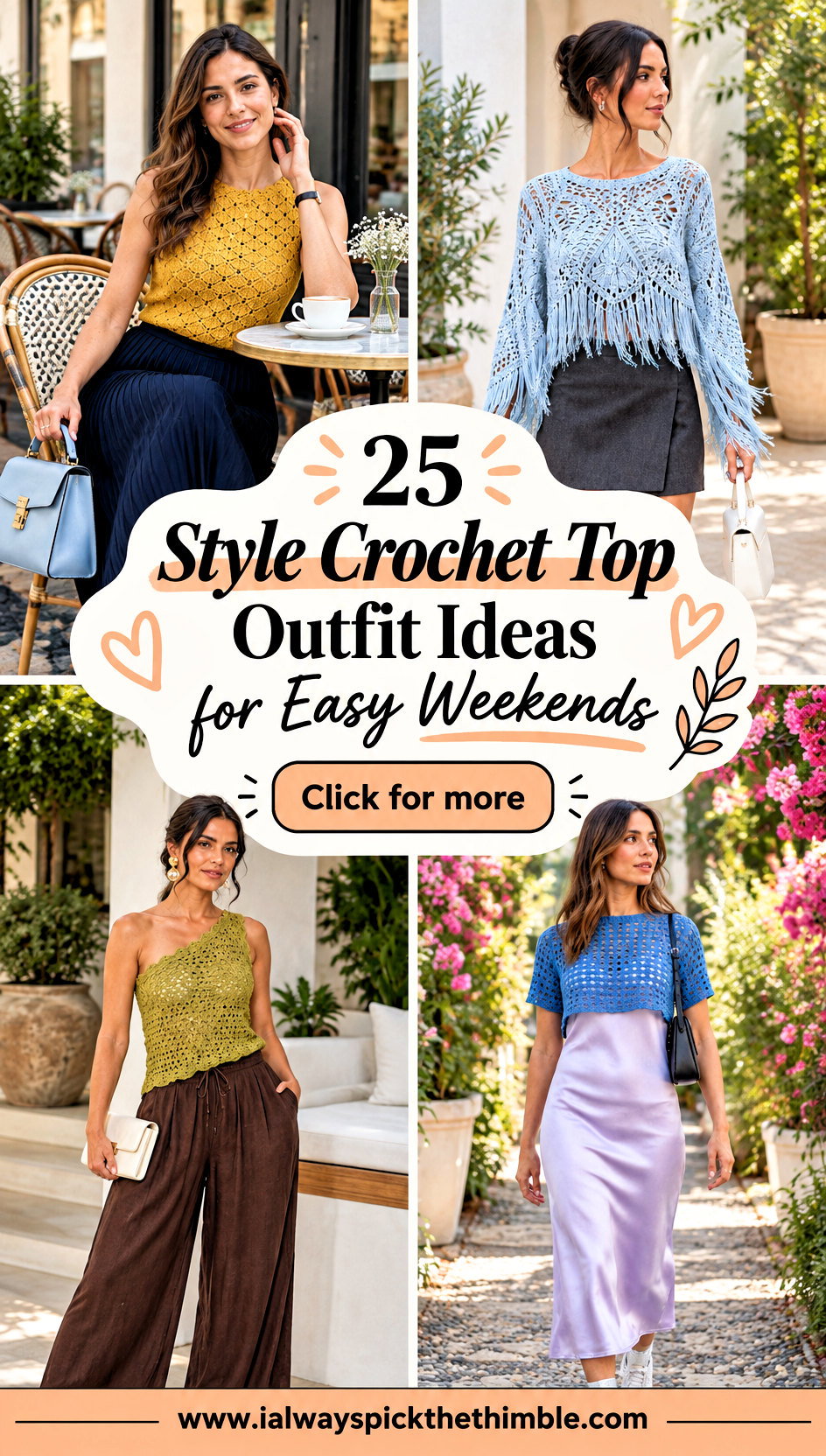 25 Style Crochet Top Outfit Ideas for Easy Weekends - 25 Style Crochet Top Outfit Ideas for Easy Weekends