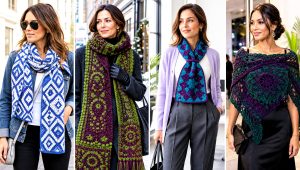 25 Tapestry Crochet Scarf Outfit Ideas for Simple Basics