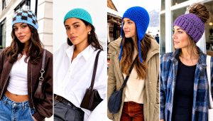 25 Top Down Crochet Beanie Outfit Ideas for Winter Walks