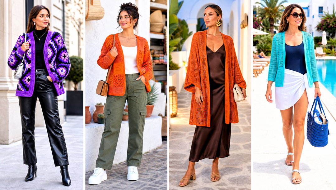 25 Tunisian Crochet Cardigan Outfit Ideas for Office Days