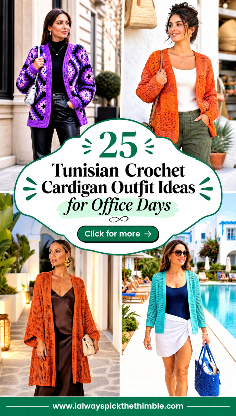 25 Tunisian Crochet Cardigan Outfit Ideas for Office Days - 25 Tunisian Crochet Cardigan Outfit Ideas for Office Days