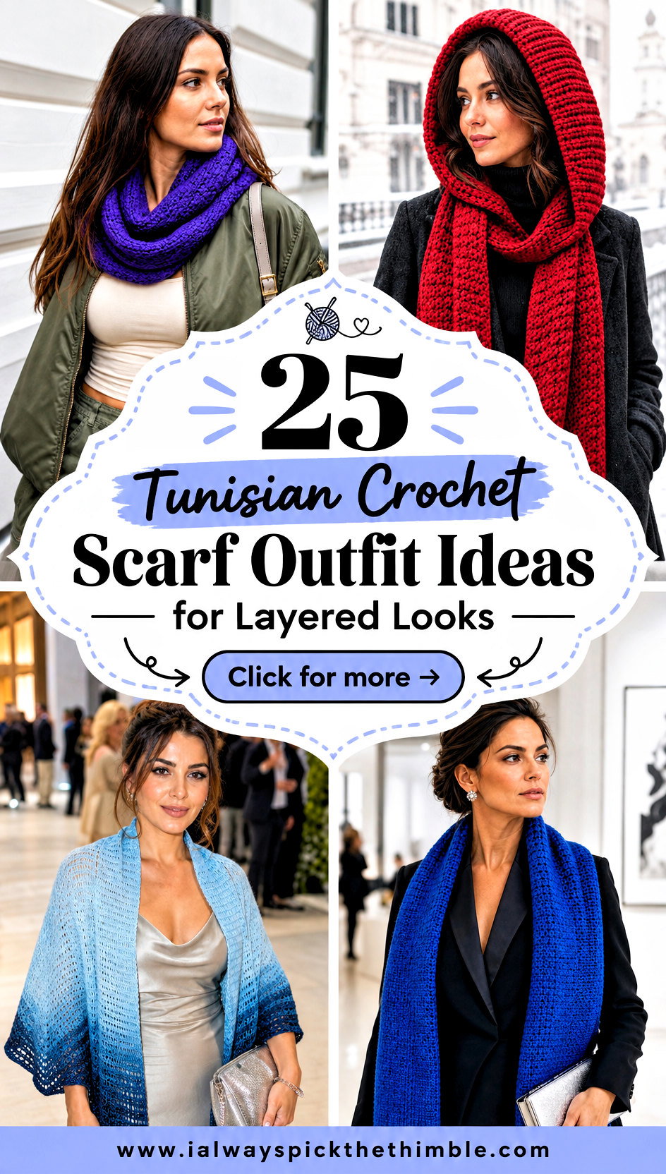 25 Tunisian Crochet Scarf Outfit Ideas for Layered Looks - 25 Tunisian Crochet Scarf Outfit Ideas for Layered Looks