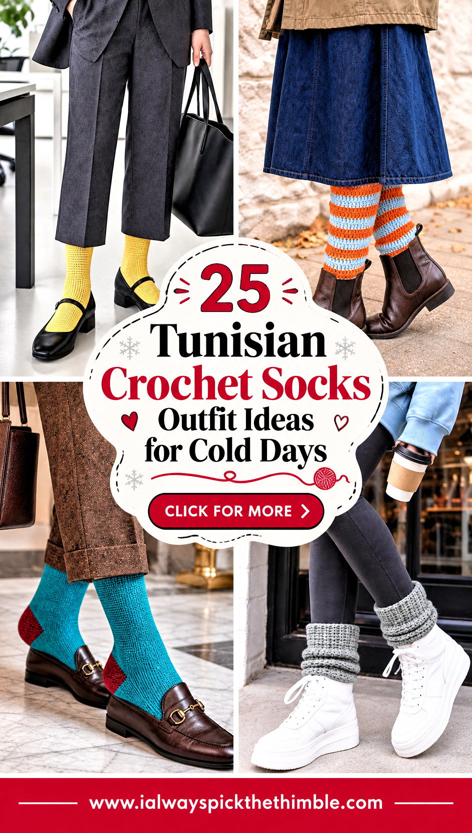 25 Tunisian Crochet Socks Outfit Ideas for Cold Days - 25 Tunisian Crochet Socks Outfit Ideas for Cold Days