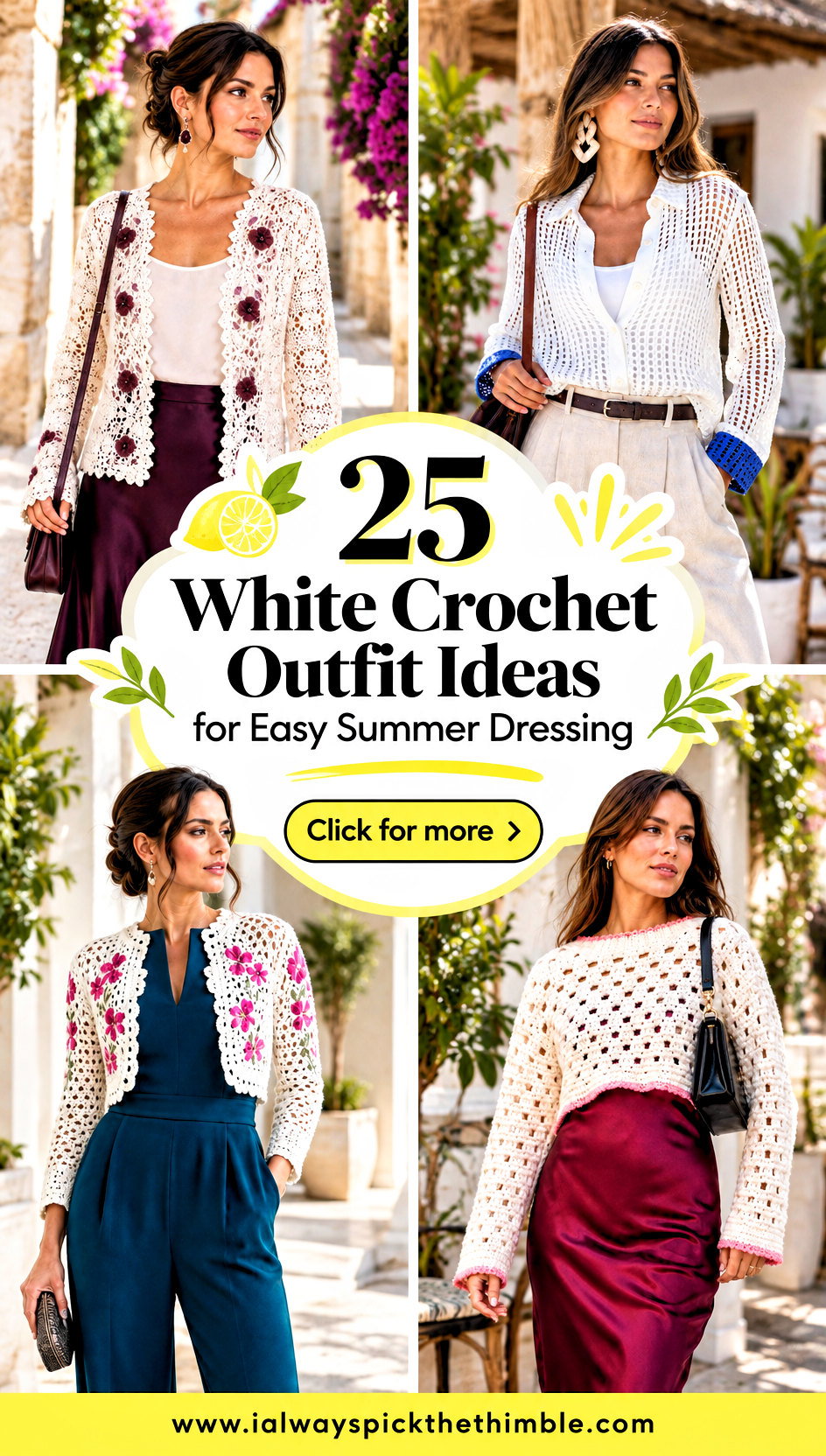 25 White Crochet Outfit Ideas for Easy Summer Dressing - 25 White Crochet Outfit Ideas for Easy Summer Dressing