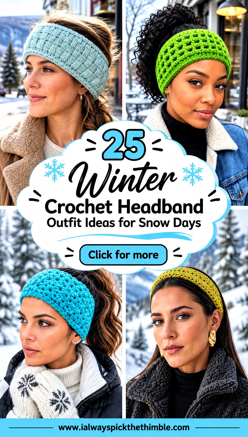 25 Winter Crochet Headband Outfit Ideas for Snow Days - 25 Winter Crochet Headband Outfit Ideas for Snow Days