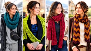 25 Winter Crochet Scarf Outfit Ideas for Cozy Weekends