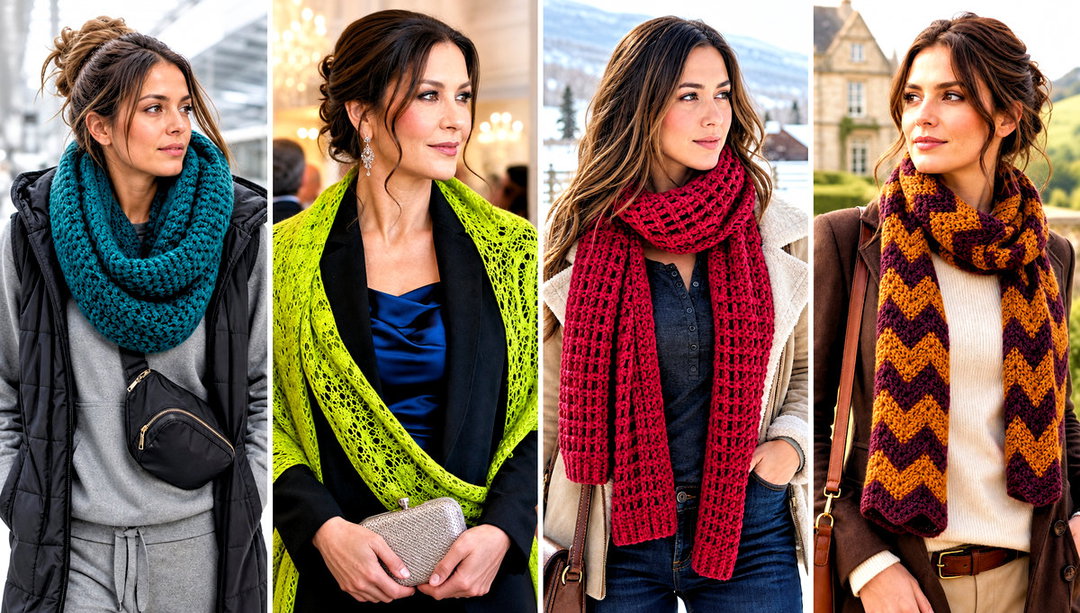 25 Winter Crochet Scarf Outfit Ideas for Cozy Weekends