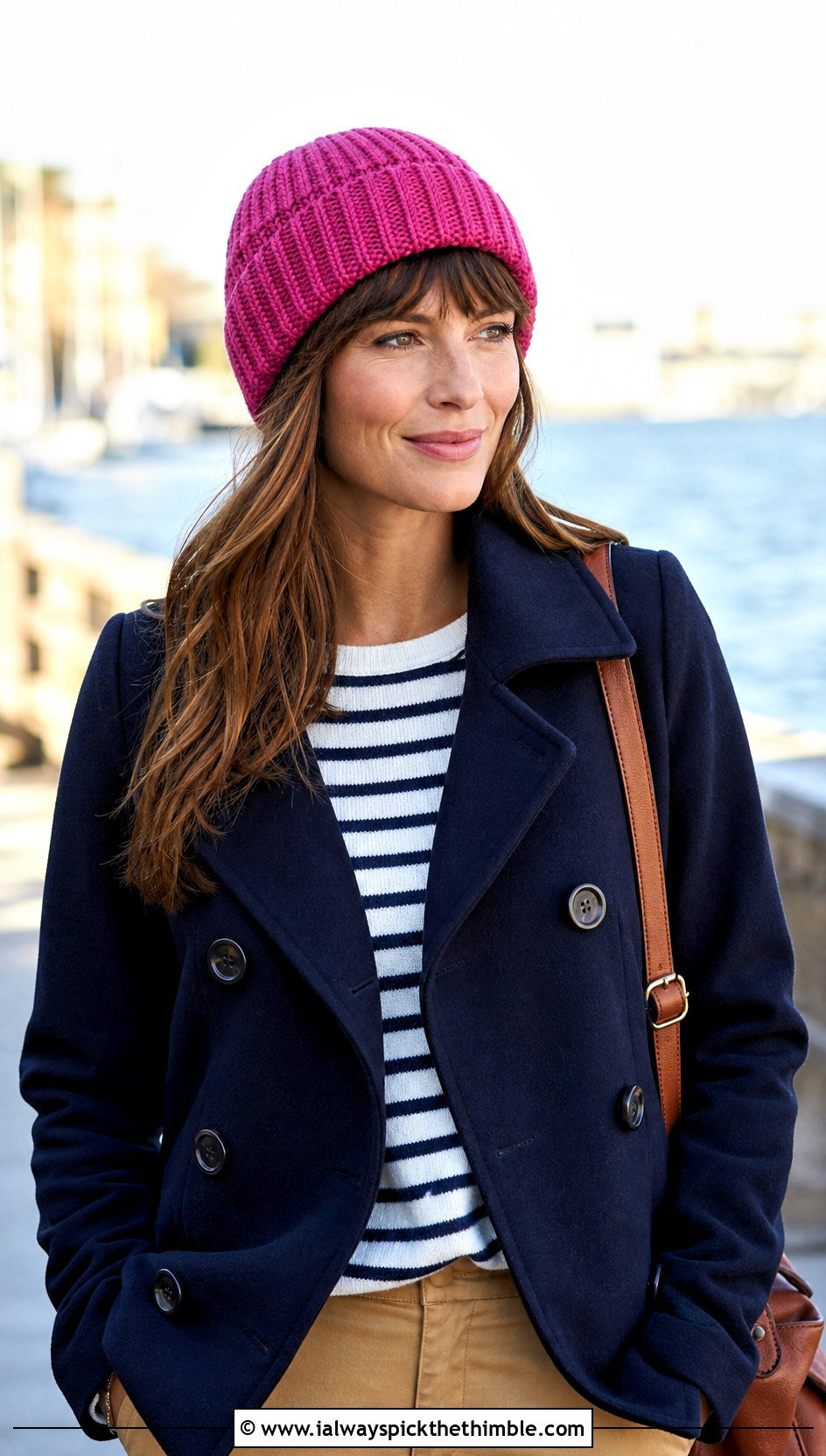 3 Weight Yarn Fisherman Crochet Beanie With Peacoat And Chinos - 20 3 Weight Yarn Crochet Beanie outfit ideas
