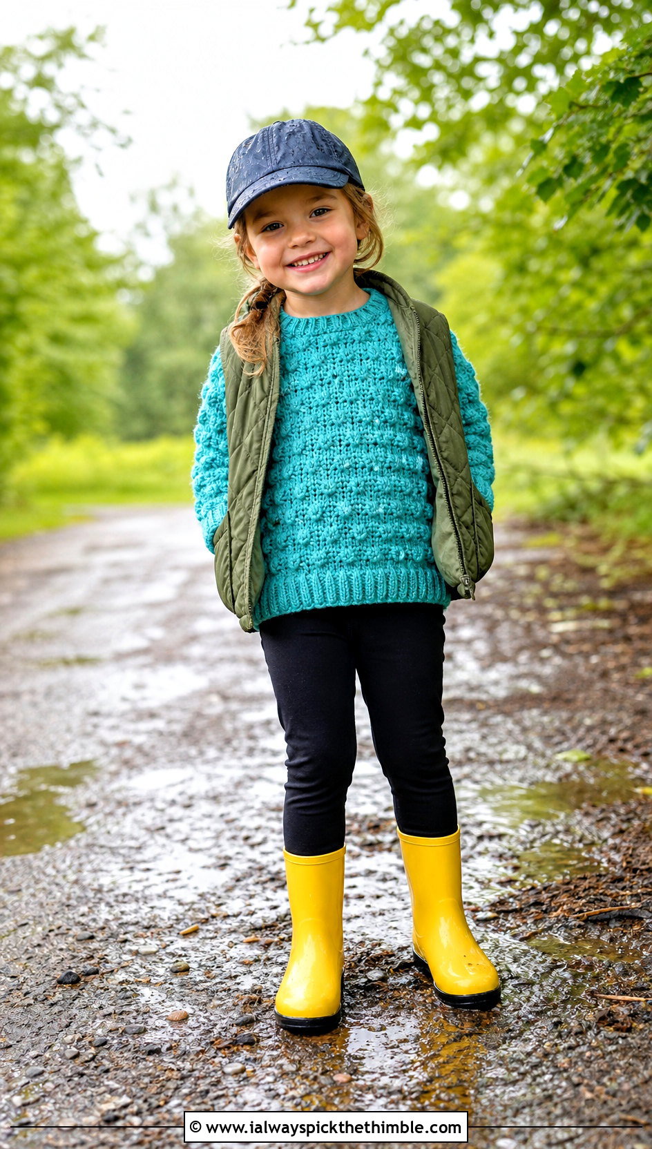 5T Bobble Stitch Crochet Sweater With Quilted Vest - 15 5T Crochet Sweater outfit ideas