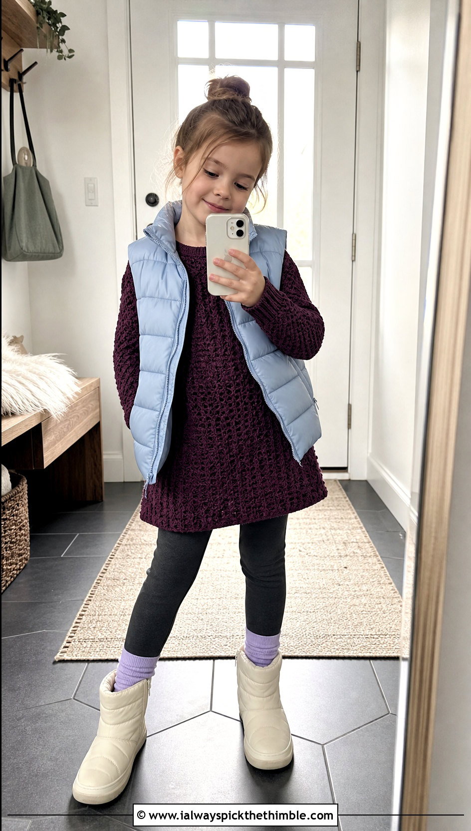 5T Crochet Tunic Sweater With Leggings - 15 5T Crochet Sweater outfit ideas