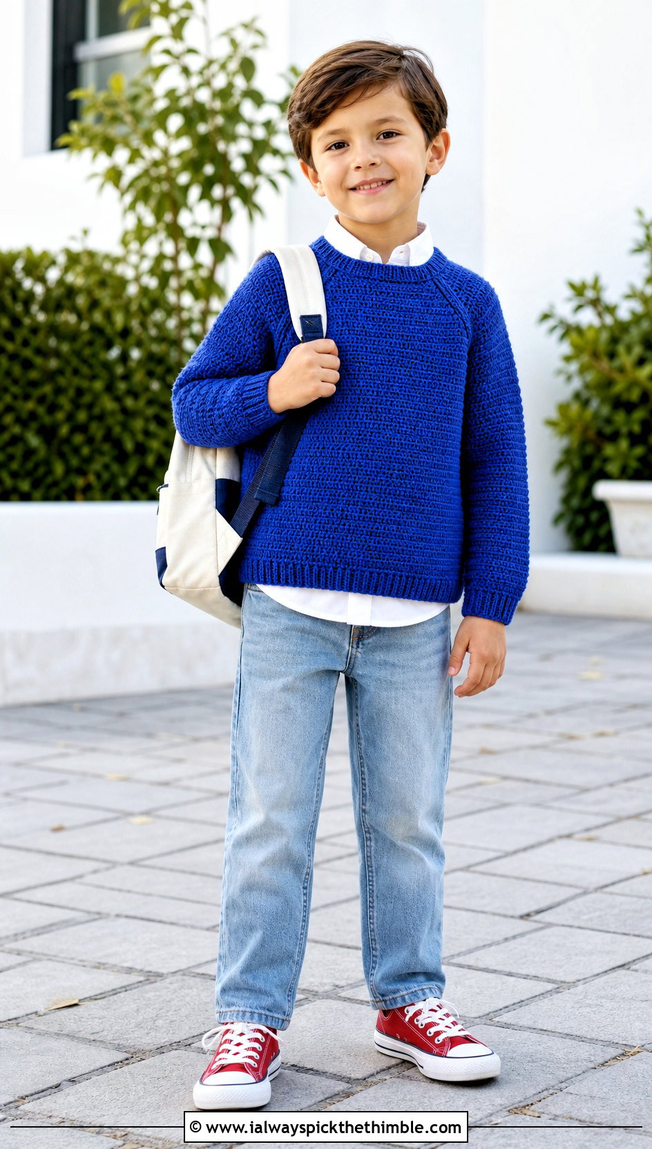 5T Raglan Crochet Sweater With Straight Leg Jeans - 15 5T Crochet Sweater outfit ideas