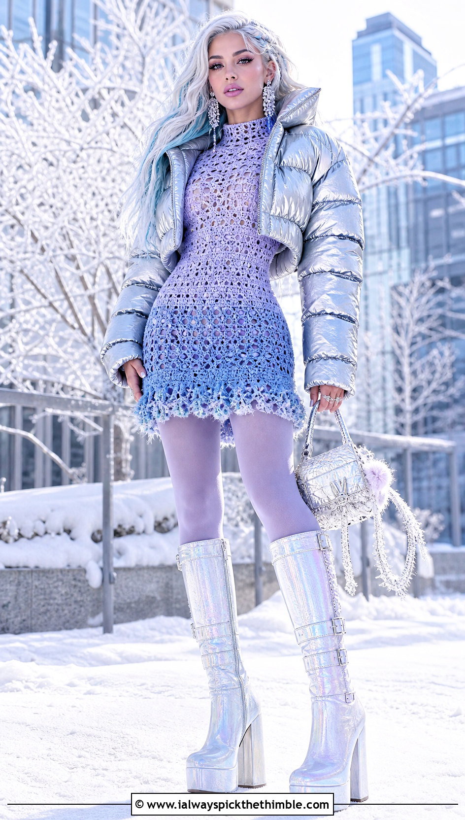 Abbey Bominable Crochet Mini Dress Outfit - 20 monster high crochet clothes and outfit ideas