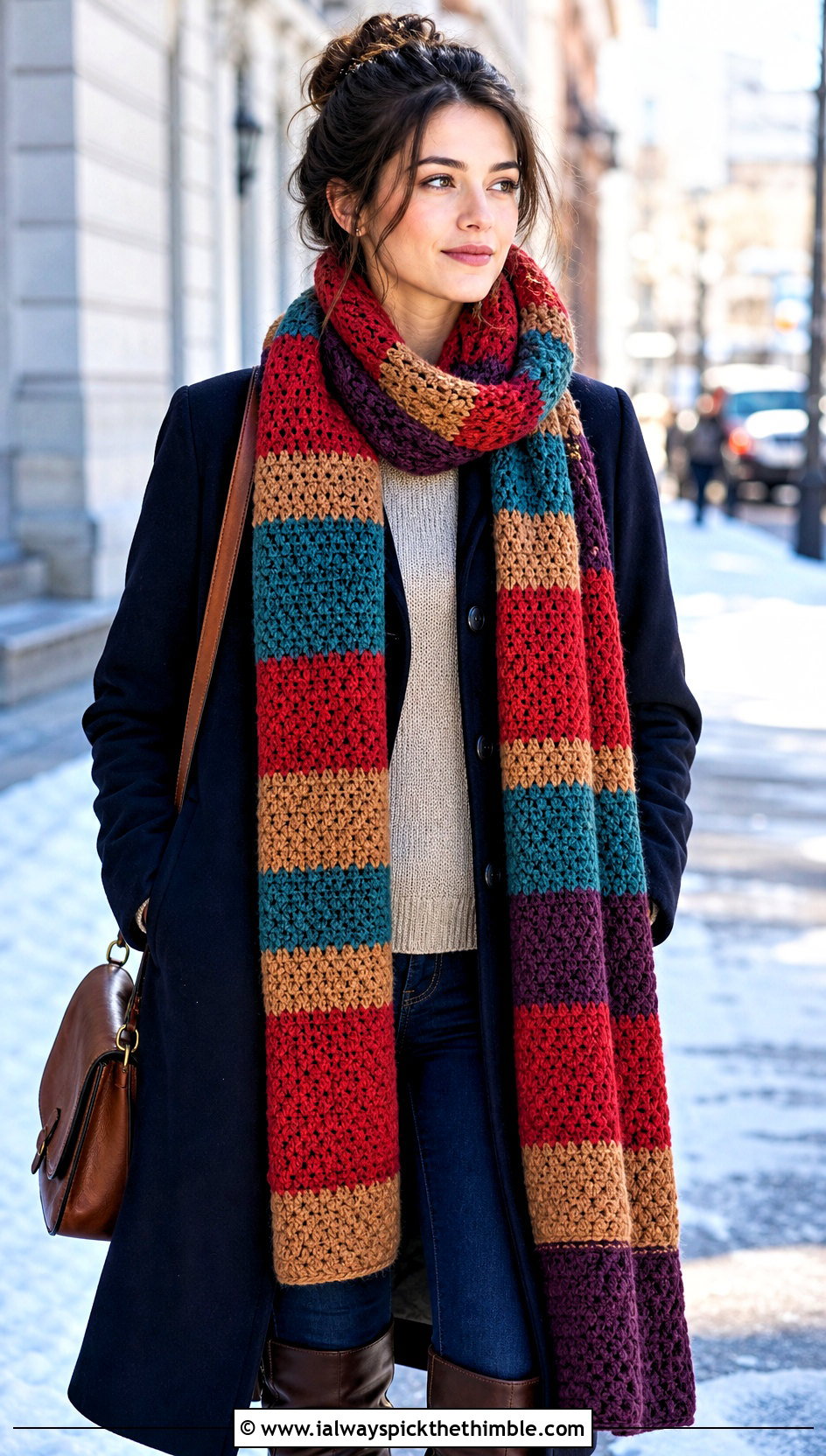 Acheson Hero Tom Baker Scarf With Maxi Coat - 15 crochet tom baker scarf outfit ideas