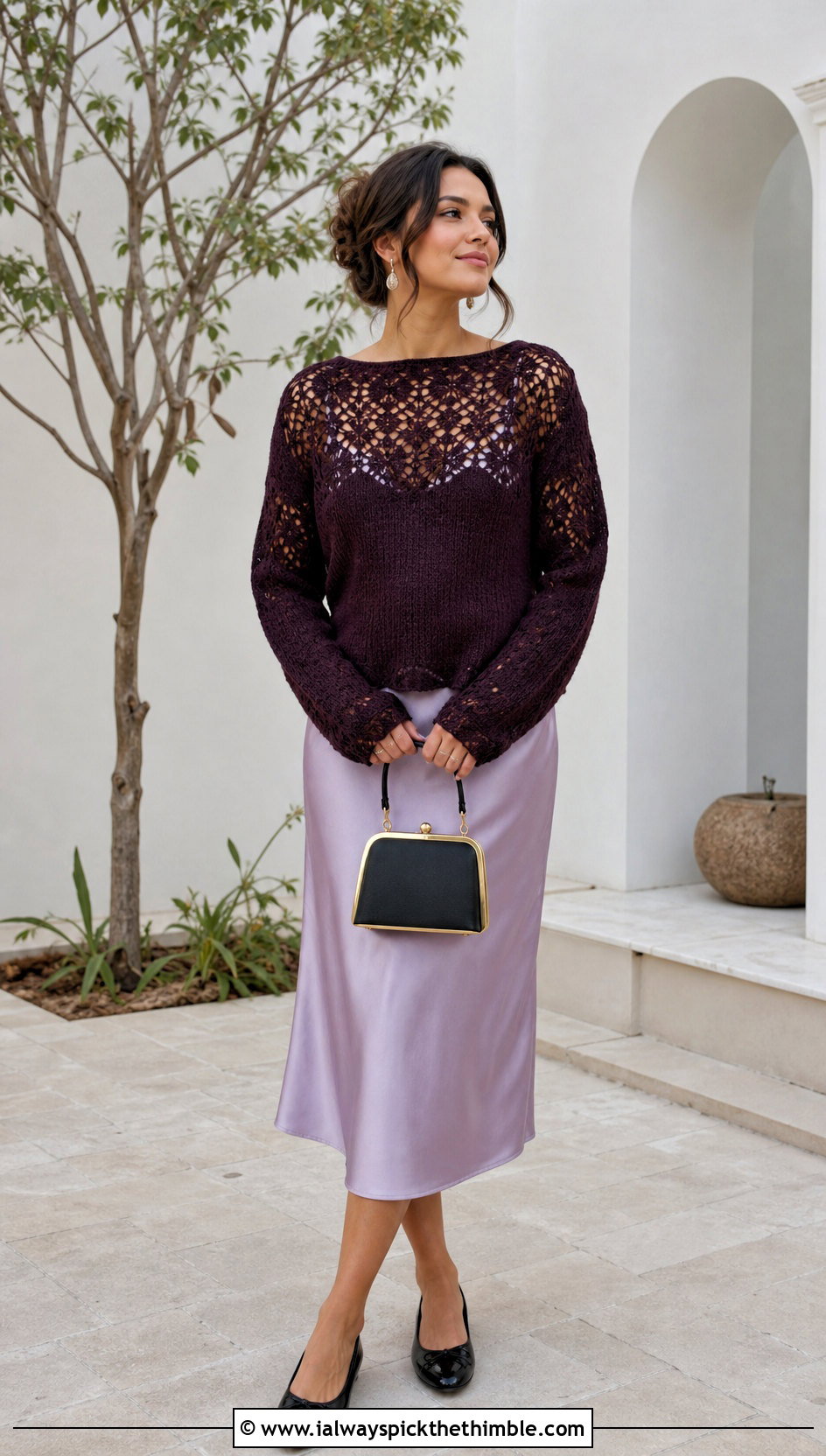 Adelaide Lace Crochet Sweater Over A Slip Dress - 15 adelaide lace crochet sweater outfit ideas