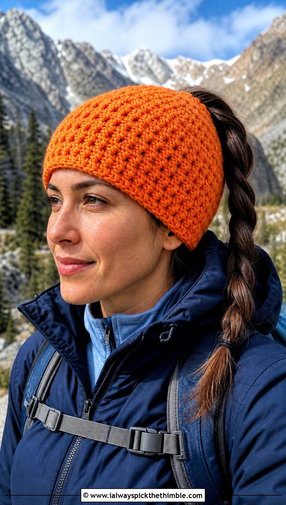 Alpine Stitch Ponytail Hat With Parka And Hiking Boots - 15 Alpine Stitch Crochet Hat outfit ideas