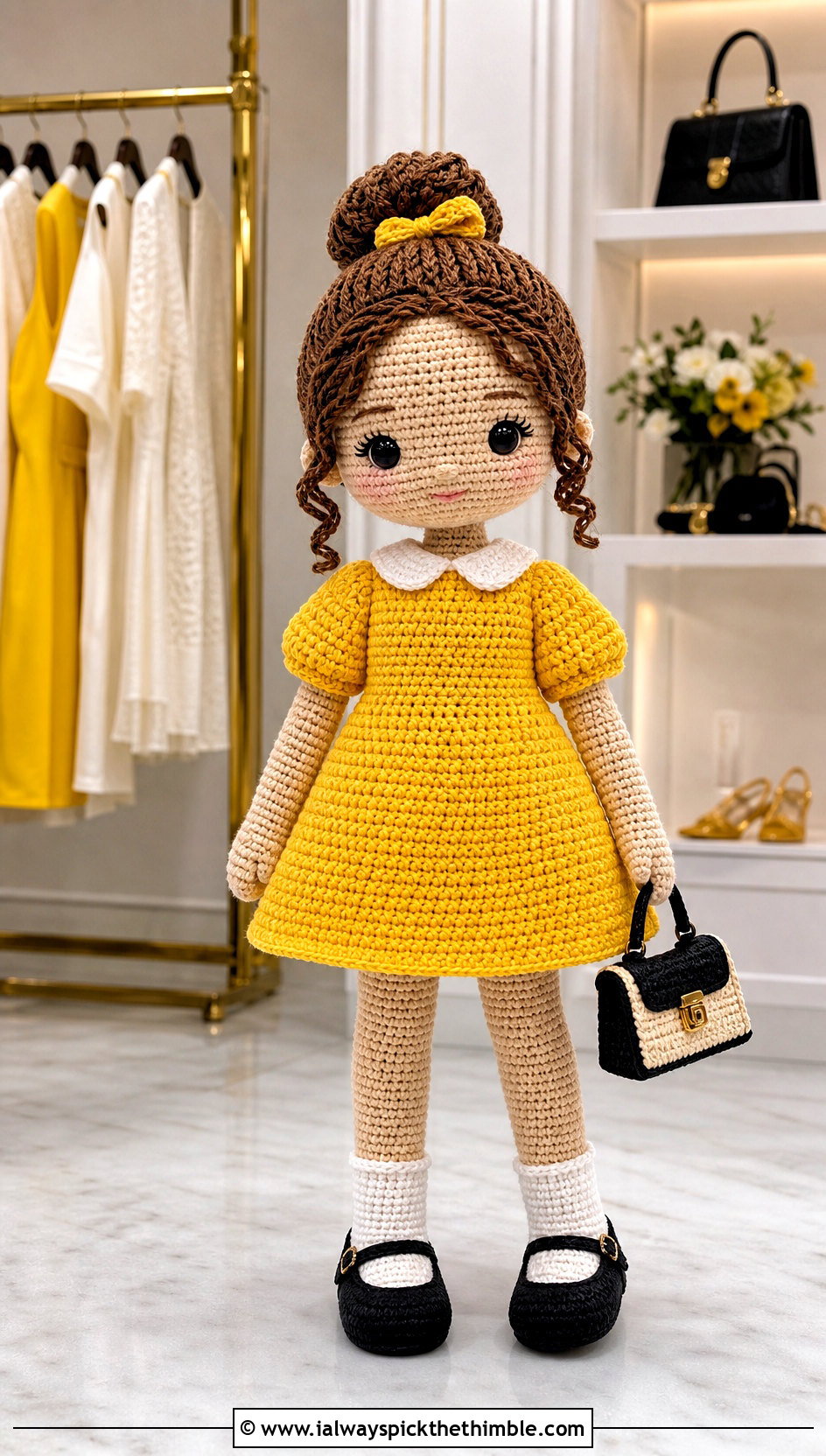 Amigurumi A Line Dress With Mary Jane Shoes - 25 amigurumi clothes and outfit ideas