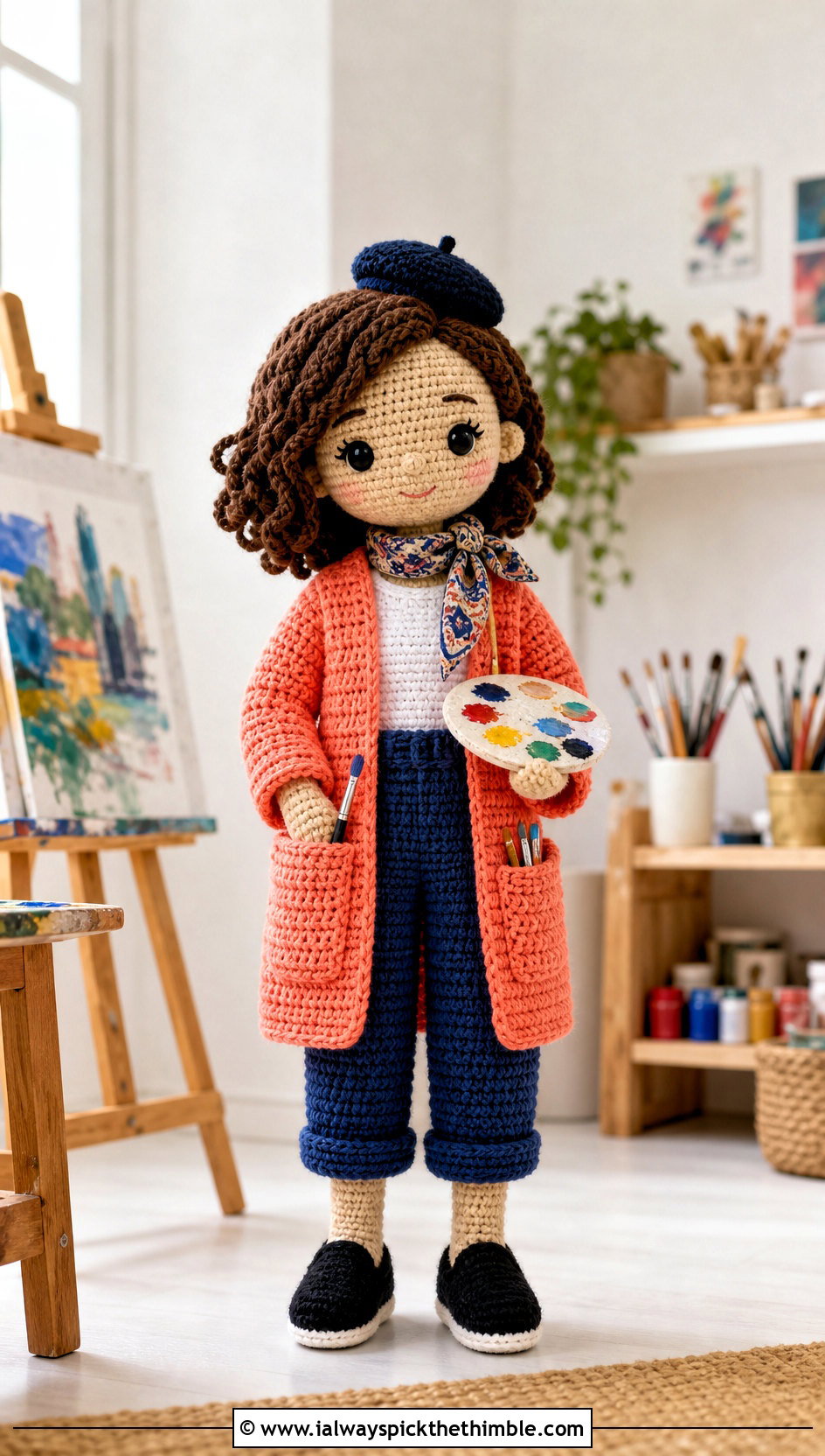 Amigurumi Artist Smock Outfit - 20 amigurumi outfits ideas
