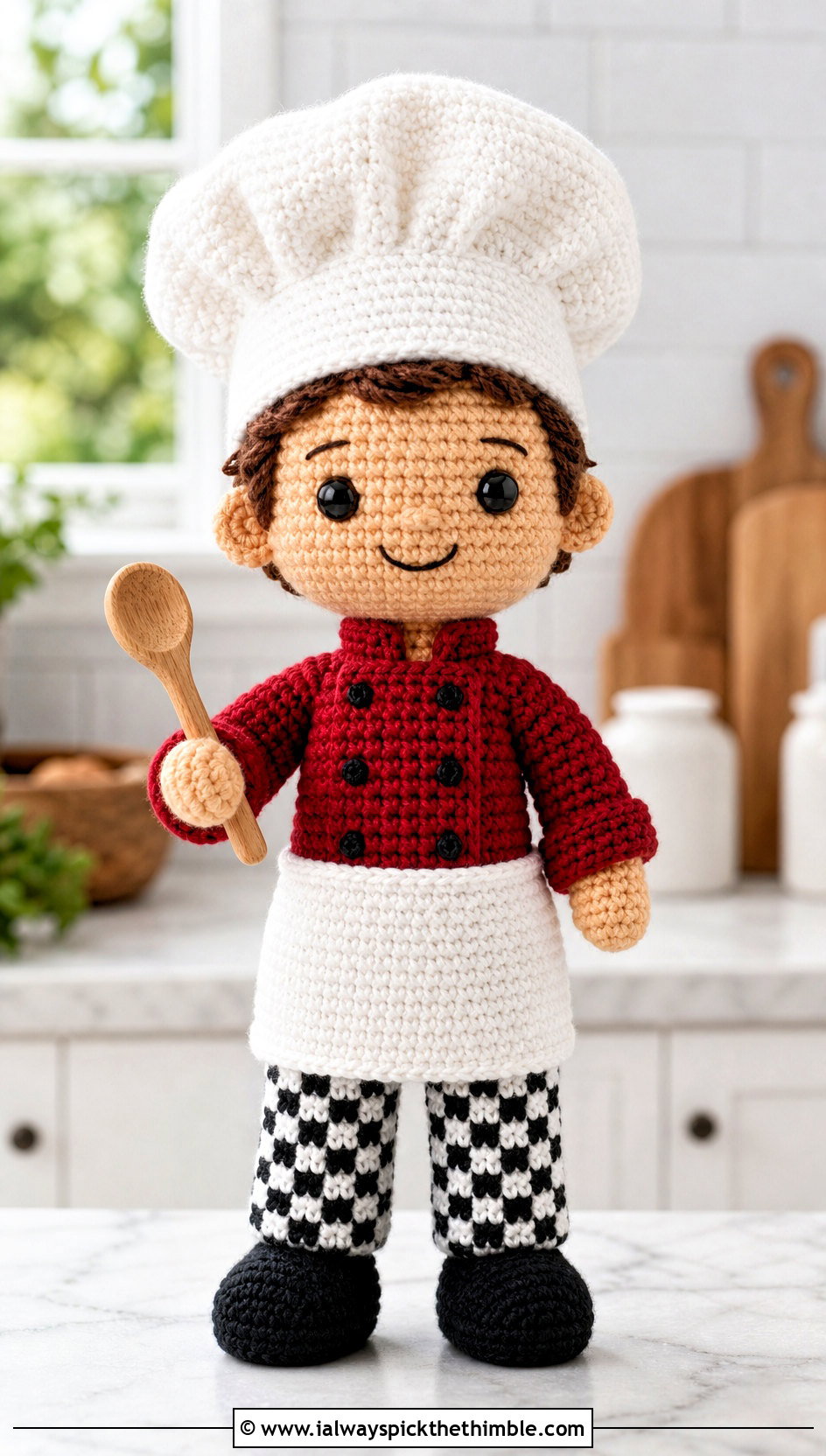 Amigurumi Chef Jacket And Checkered Pants Outfit - 20 amigurumi outfits ideas