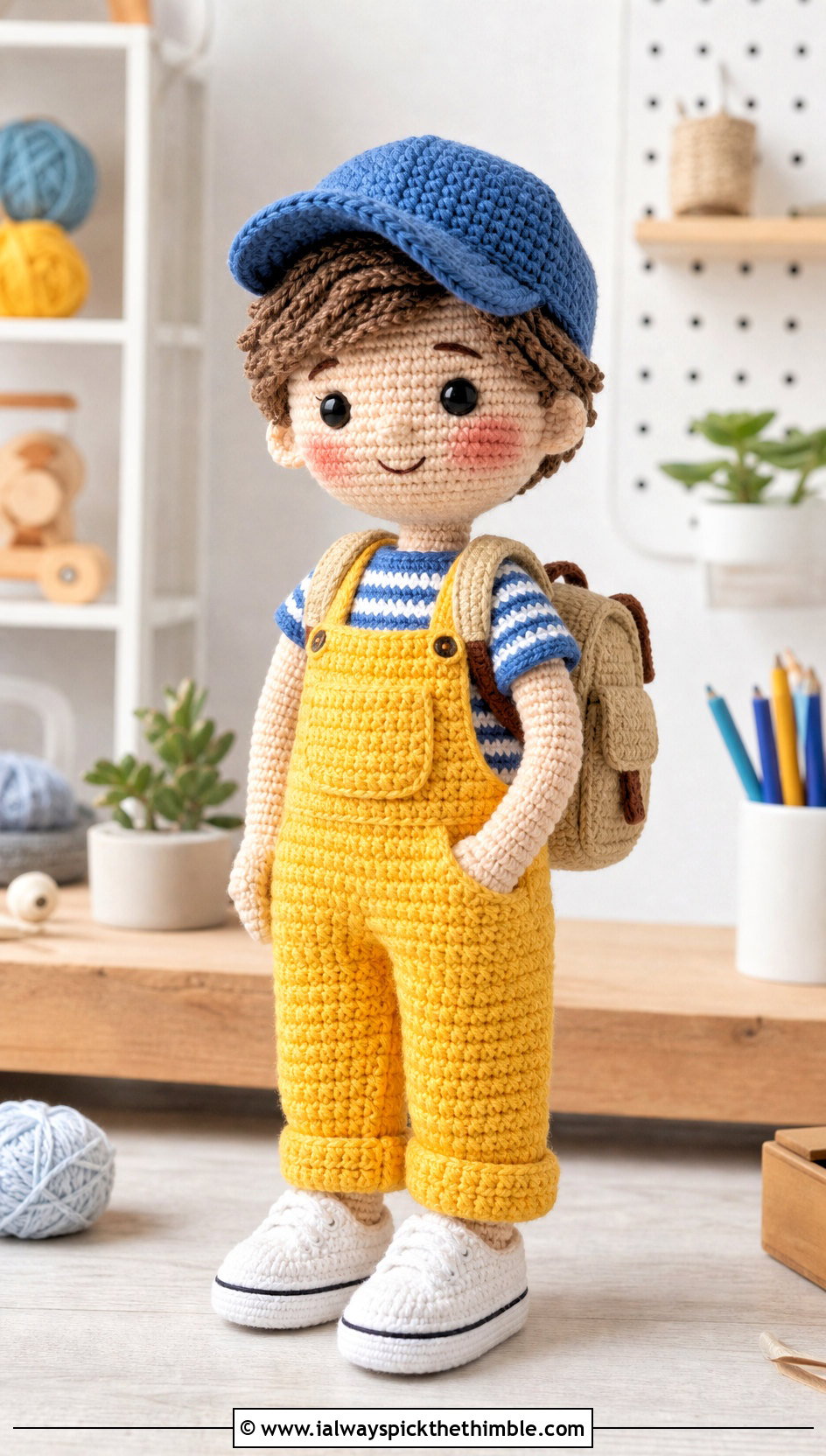 Amigurumi Denim Overalls Outfit - 20 amigurumi outfits ideas