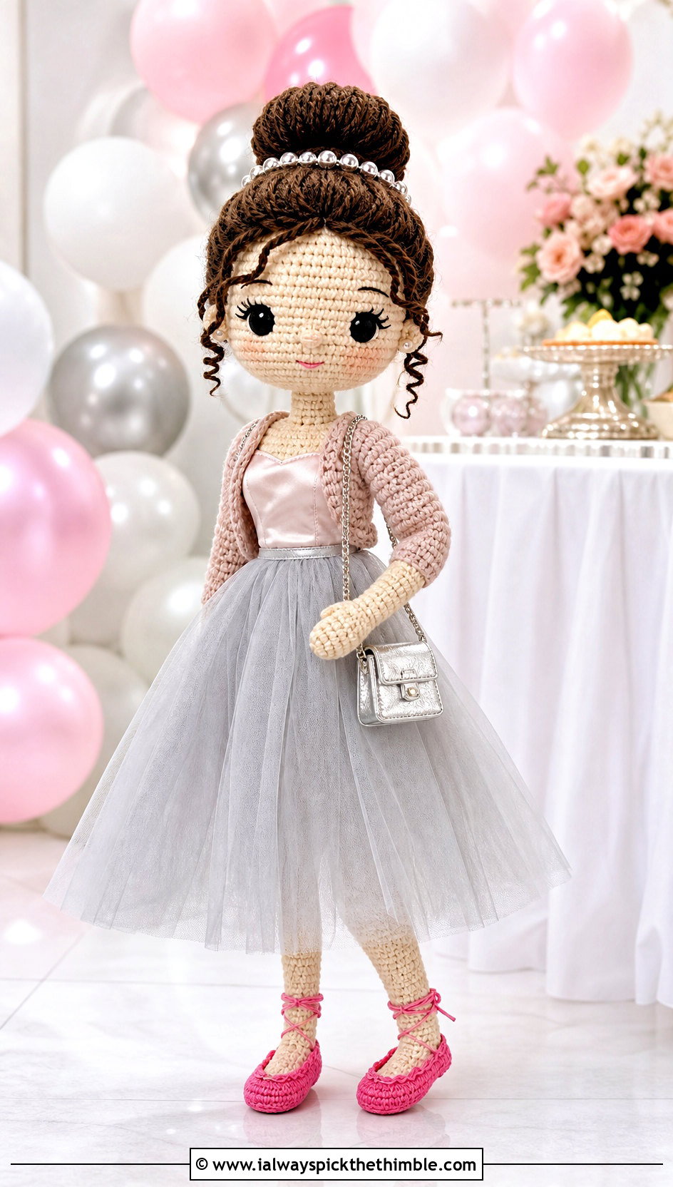 Amigurumi Doll Ballet Flats With Tulle Skirt - 20 amigurumi doll shoes outfit ideas