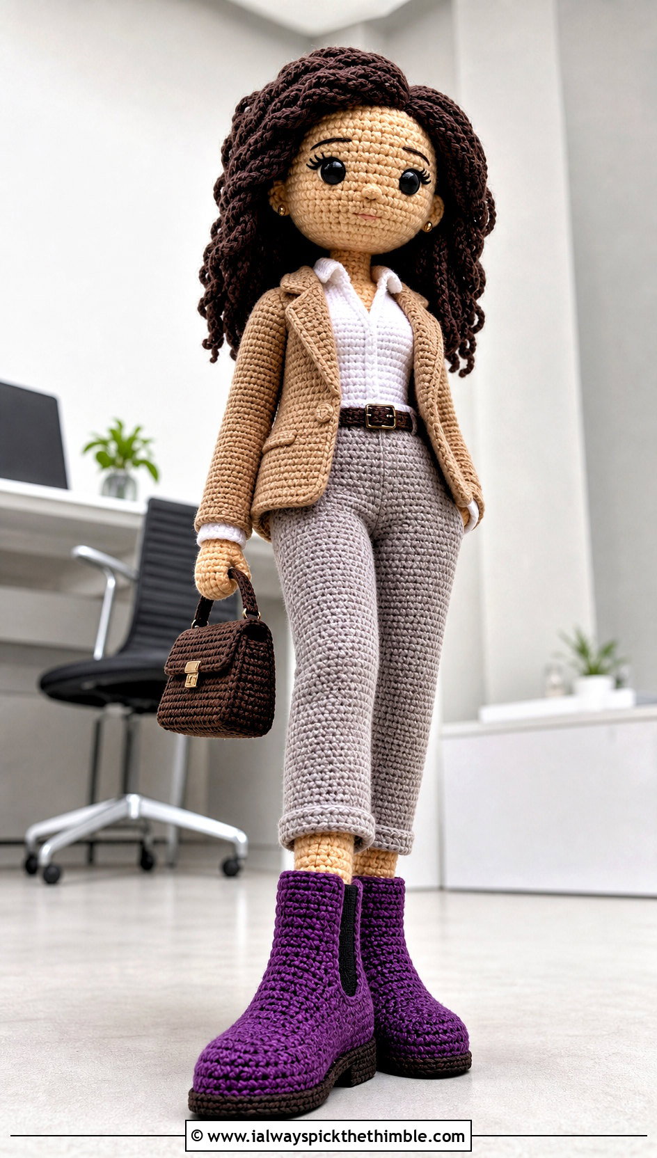Amigurumi Doll Chelsea Boots With Tailored Trousers - 20 amigurumi doll shoes outfit ideas