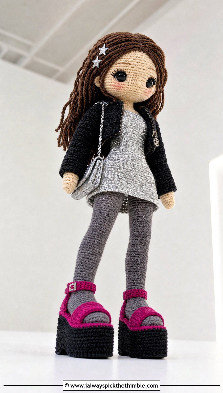 Amigurumi Doll Platform Shoes With Mini Dress - 20 amigurumi doll shoes outfit ideas