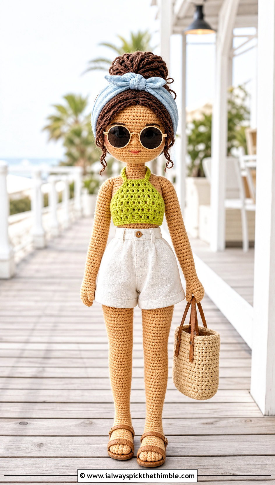 Amigurumi Halter Top With Linen Shorts - 25 amigurumi clothes and outfit ideas