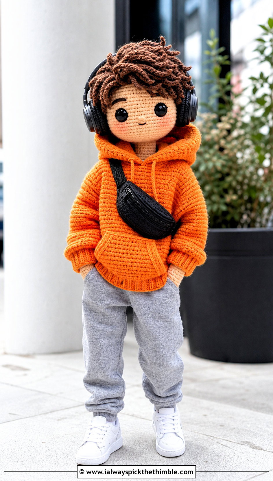 Amigurumi Hoodie With Joggers and Sneakers - 25 amigurumi clothes and outfit ideas
