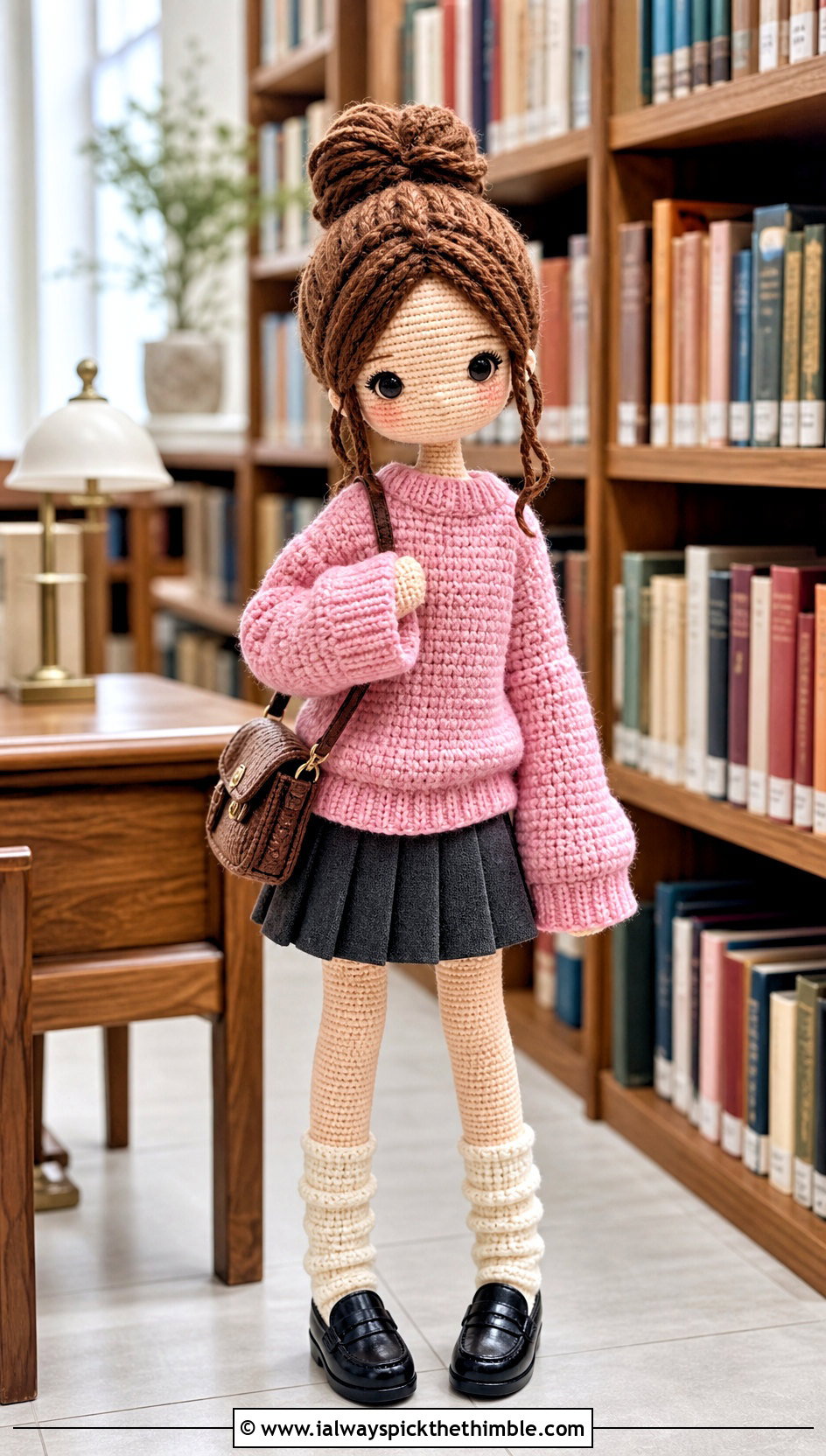 Amigurumi Oversized Sweater With Pleated Skirt - 25 amigurumi clothes and outfit ideas