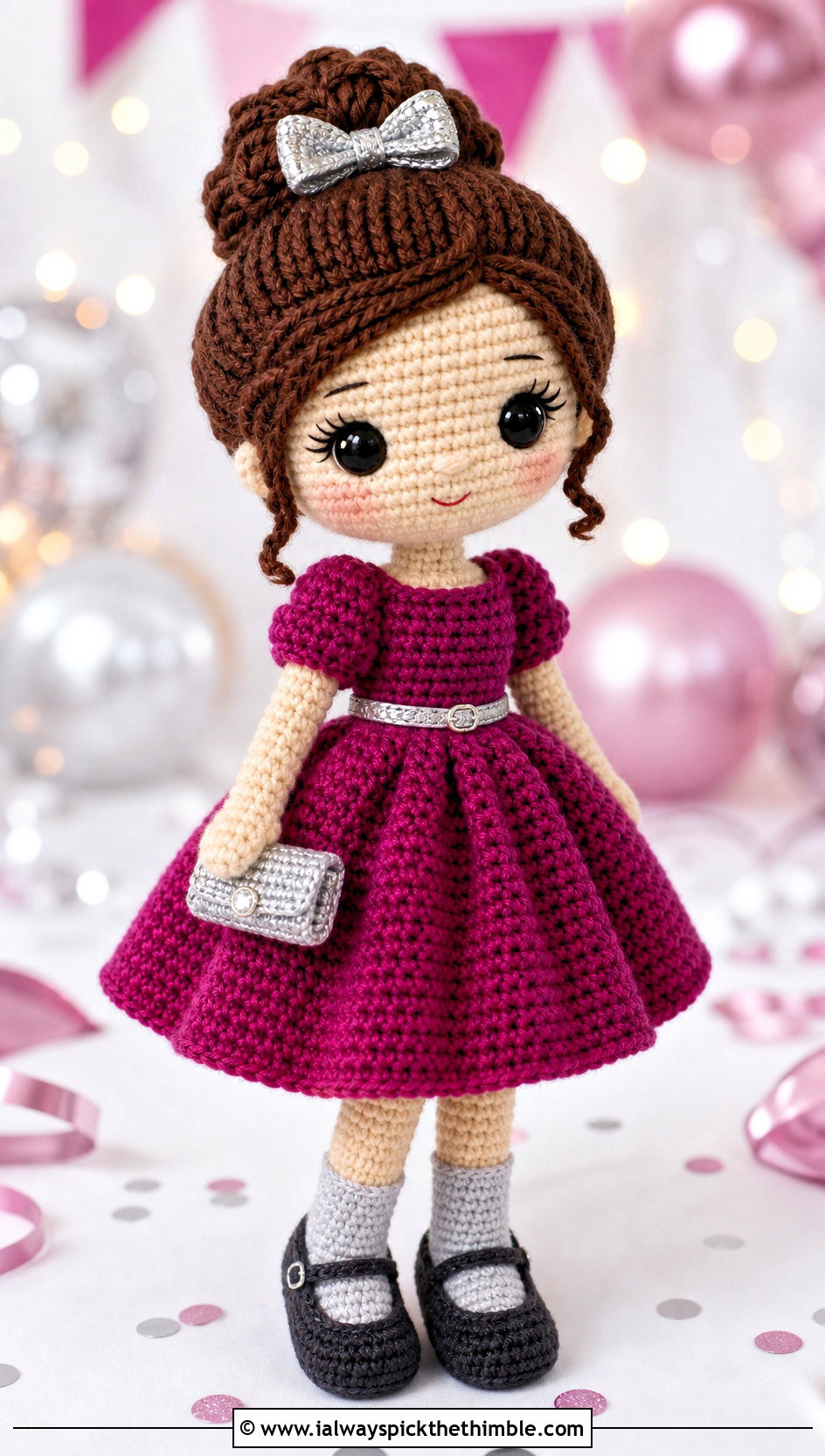 Amigurumi Party Dress And Mary Jane Shoes Outfit - 20 amigurumi outfits ideas