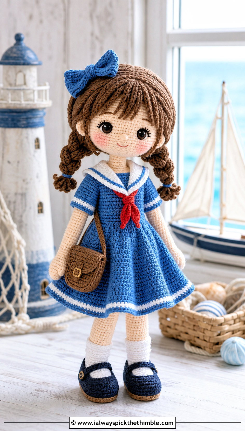Amigurumi Sailor Dress With Ankle Socks - 25 amigurumi clothes and outfit ideas