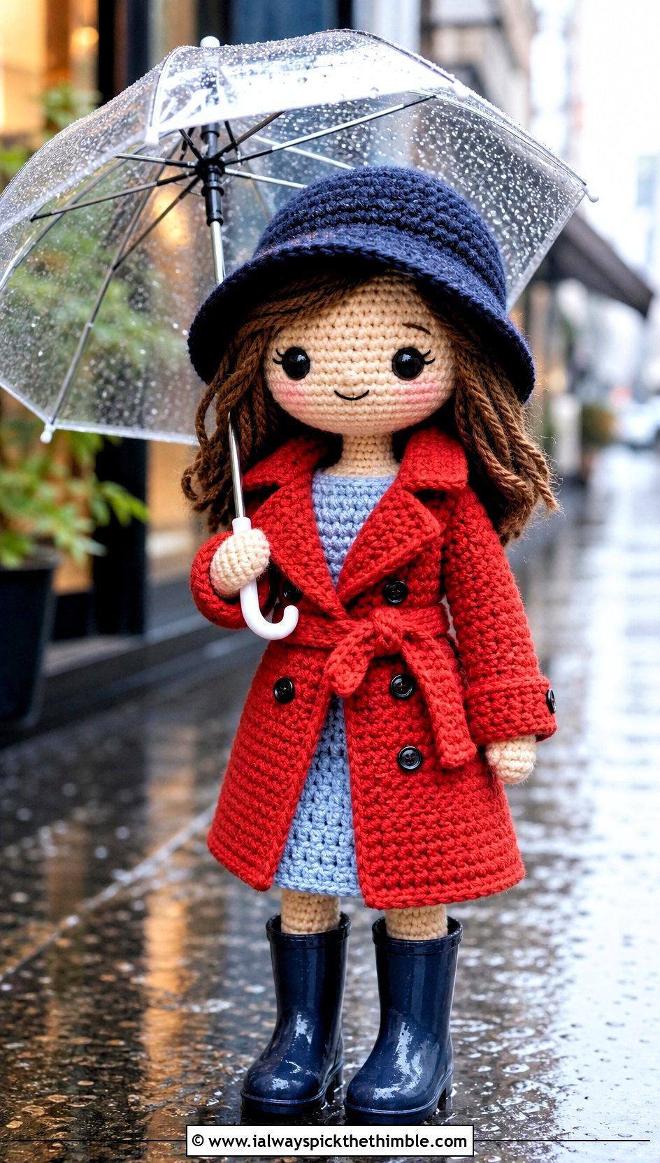 Amigurumi Trench Coat And Boots Outfit - 20 amigurumi outfits ideas