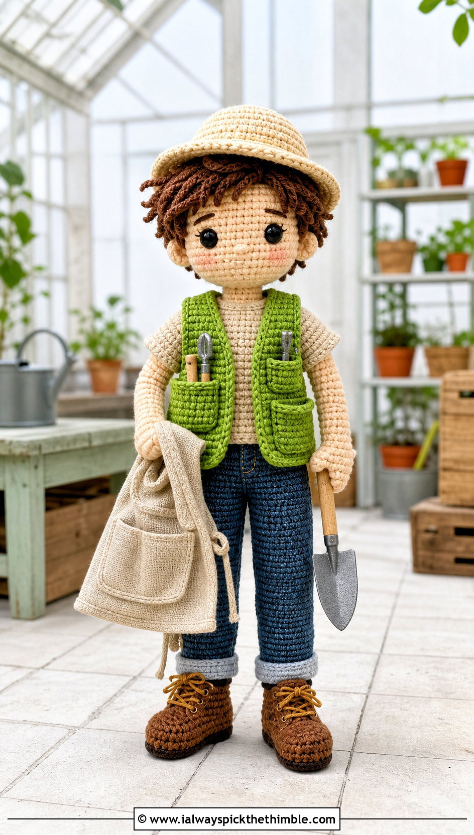 Amigurumi Utility Vest And Jeans Outfit - 20 amigurumi outfits ideas