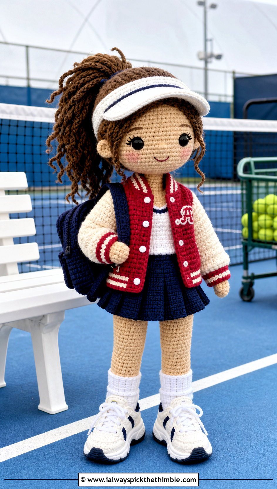 Amigurumi Varsity Jacket With Tennis Skirt - 25 amigurumi clothes and outfit ideas