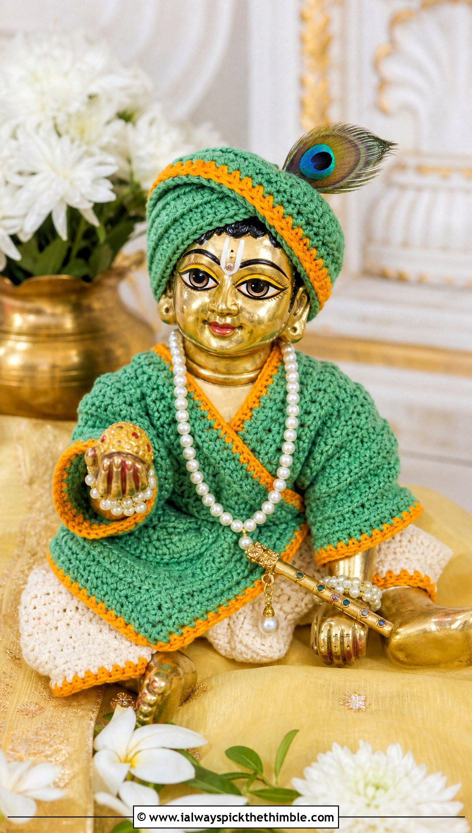 Angrakha Crochet Krishna Dress With Dhoti - 25 crochet krishna dress outfit ideas