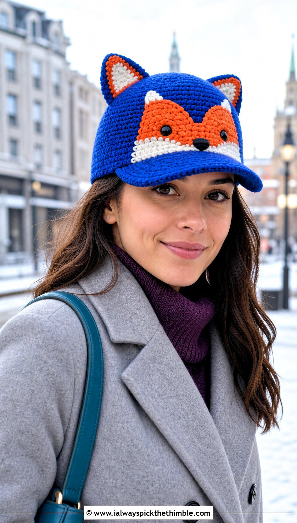 Animal Face Six Panel Amigurumi Baseball Cap With Wool Coat - 20 amigurumi baseball cap outfit ideas