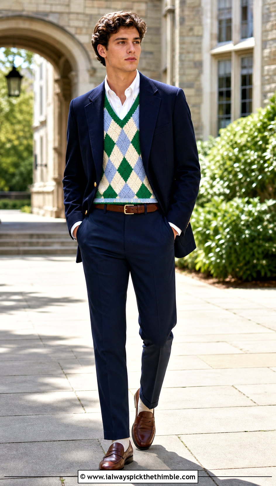 Argyle Crochet Mens Sweater Vest With Blazer - 20 Mens Crochet Sweater Vest outfit ideas
