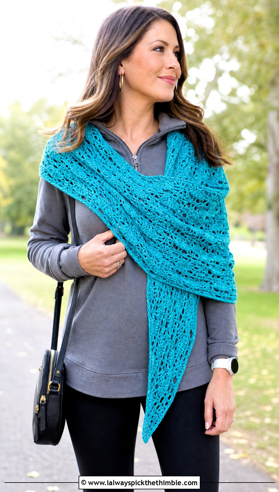 Asymmetrical Fall River Crochet Shawl With Leggings - 20 Fall River Crochet Shawl outfit ideas