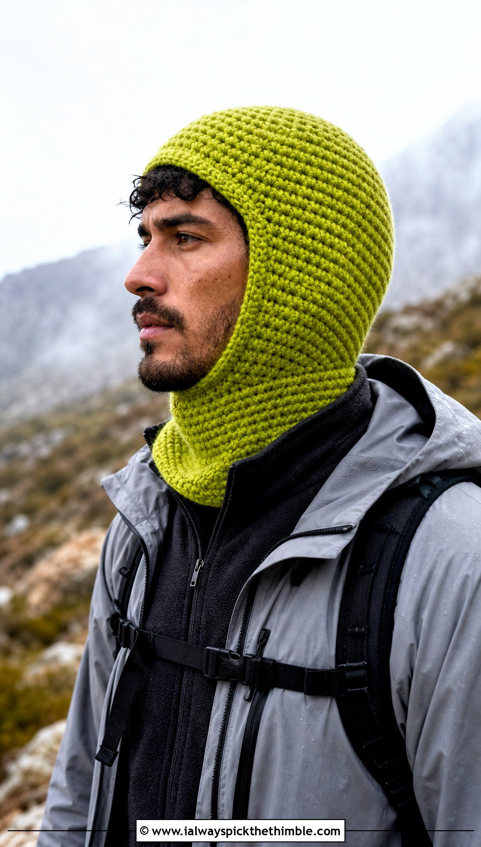 Balaclava Hybrid Crochet Earflap Hat With Rain Shell - 20 Mens Crochet Earflap Hat outfit ideas