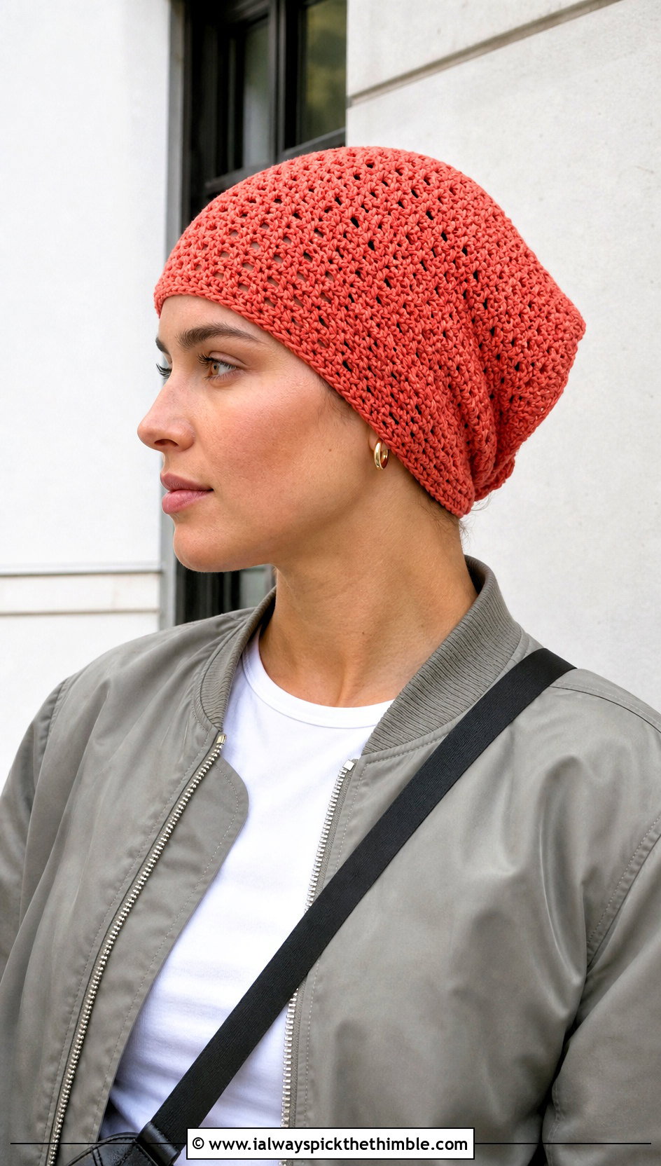 Bandana Crochet Chemo Cap With Cargo Pants - 20 crochet chemo hat outfit ideas